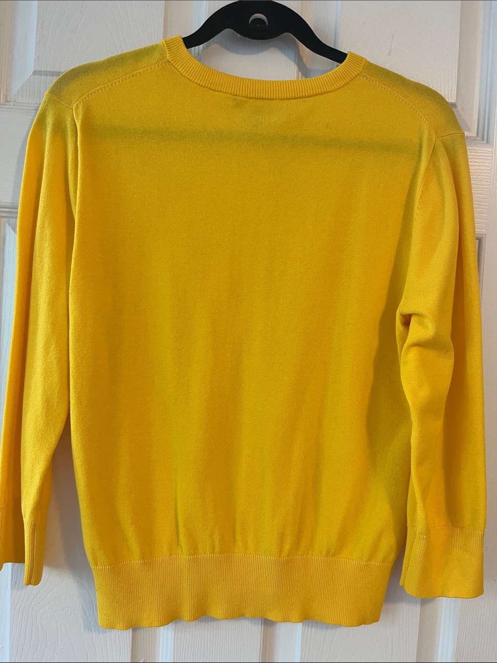 Cable & Gauge Bright Yellow Button-Front Cardigan - Picture 4 of 5